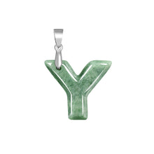 Natural Jade Pendant Letter Jadeite Pendant
