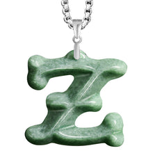 Natural Jade Pendant Letter Jadeite Pendant