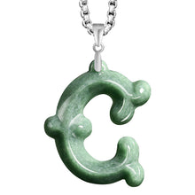 Natural Jade Pendant Letter Jadeite Pendant