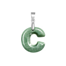 Natural Jade Pendant Letter Jadeite Pendant