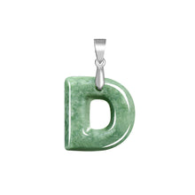 Natural Jade Pendant Letter Jadeite Pendant