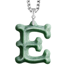 Natural Jade Pendant Letter Jadeite Pendant