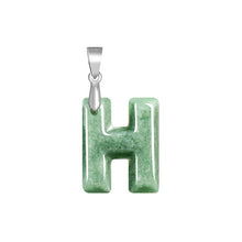 Natural Jade Pendant Letter Jadeite Pendant