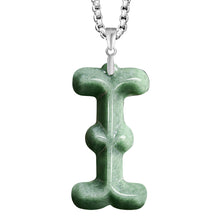 Natural Jade Pendant Letter Jadeite Pendant
