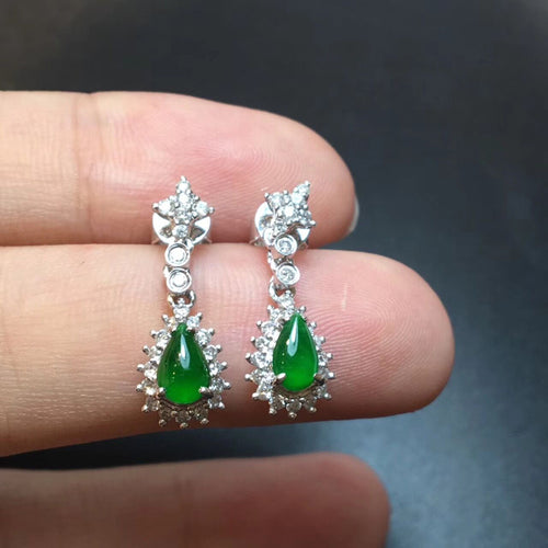 Natural Jade Earrings Jadeite Earrings