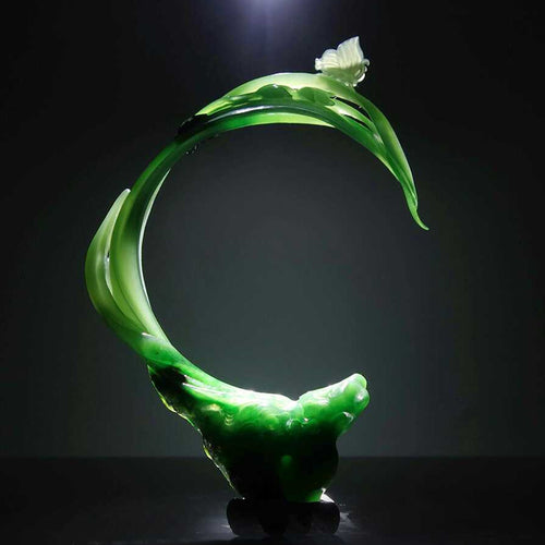 Natural jade carving Siberian nephrite jade collectibles