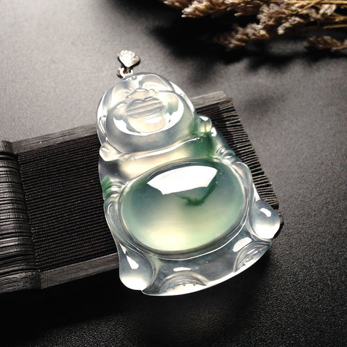 Natural Jade Pendant Jadeite Buddha Pendant