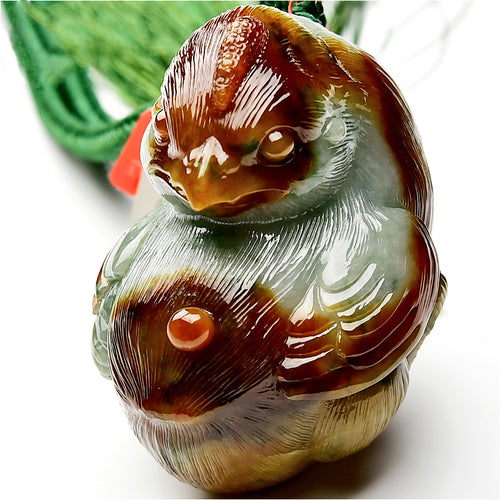 Natural jade jadeite carving collectibles eagle