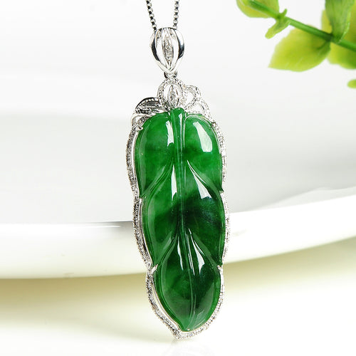 Natural jade pendant jadeite gold pendant