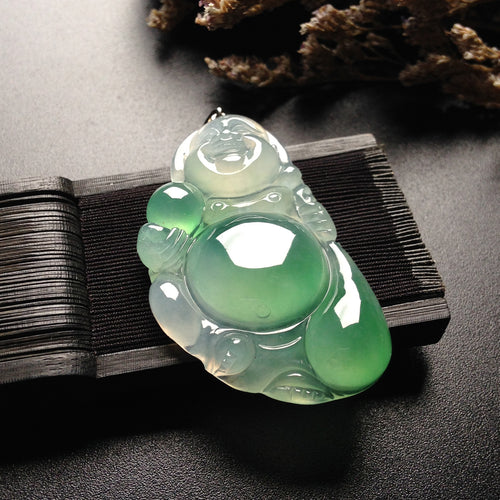 Natural Jade Pendant Jadeite Buddha Pendant