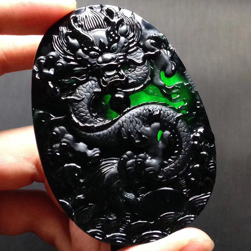 Natural Jade Pendant Jadeite Dragon Pendant