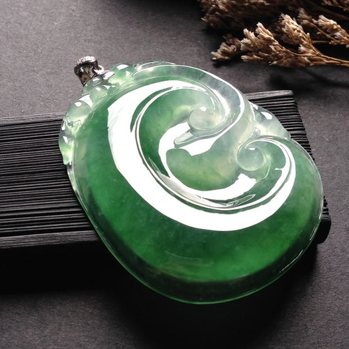 Natural Jade Pendant Jadeite Ruyi Pendant