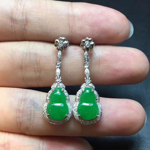 Natural Jade Earrings Jadeite Earrings