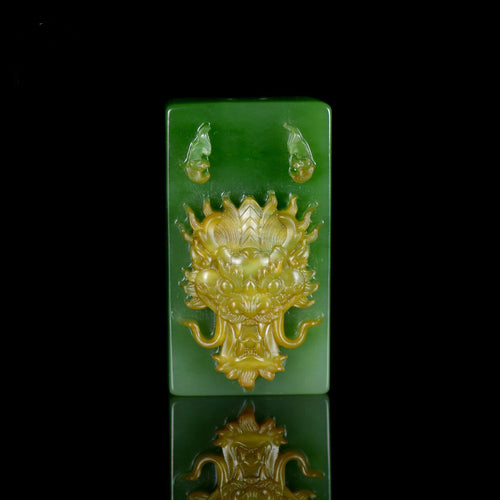 Natural jade carving nephrite collectibles Russia Siberian jade