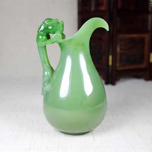 Natural jade carving nephrite collectibles Russia Siberian jade