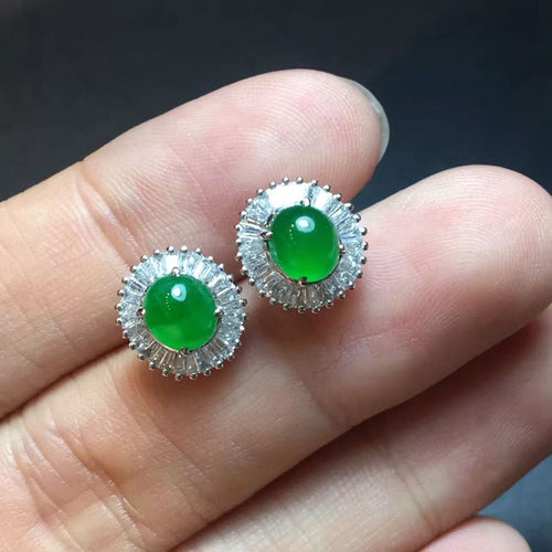 Natural Jade Earrings Jadeite Earrings