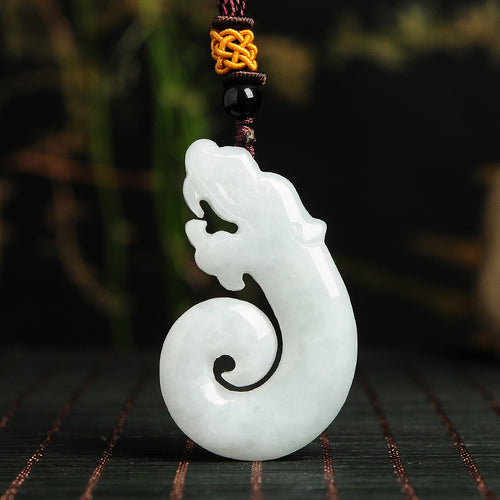 Natural jade pendant jadeite jade dragon pendant
