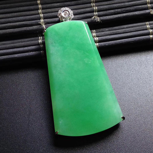Natural Jade Pendant Jadeite Gold Pendant