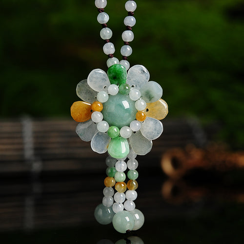 Natural jade jadeite necklace wholesale