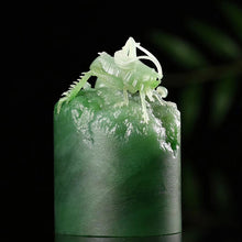 Natural jade carving Siberian nephrite jade collectibles