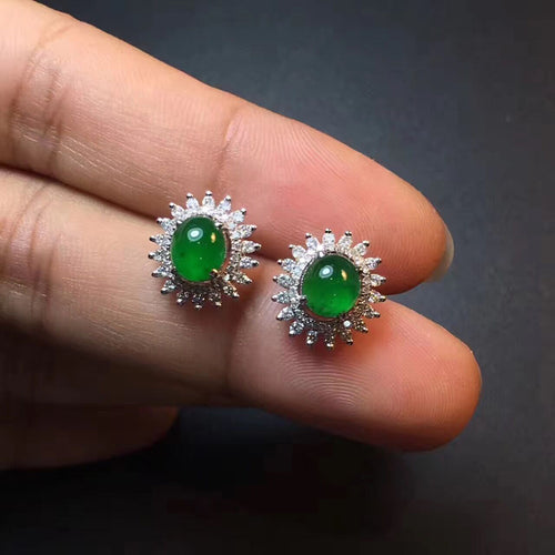 Natural Jade Earrings Jadeite Earrings