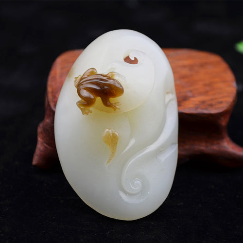 Natural jade carving nephrite collectibles Chinese Kunlun jade