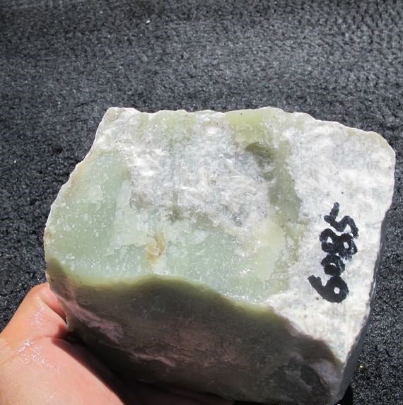 ☆ 5-1/4 Lbs Nephrite JADE rough Stone Block for Carving 2340 Gram