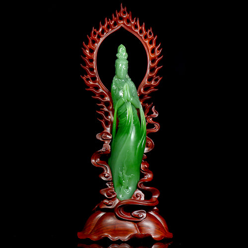 Natural jade carving nephrite collectibles Russia Siberian jade
