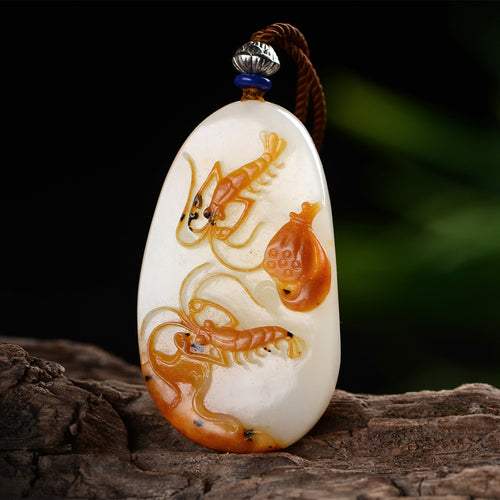 Natural jade carving nephrite collectibles Chinese Hetian jade