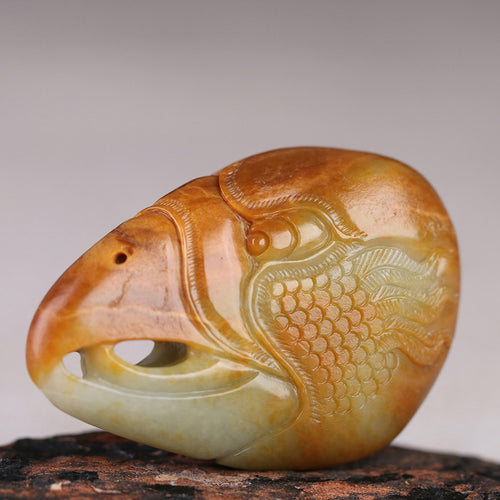 Natural jade carving nephrite collectibles Chinese Hetian jade