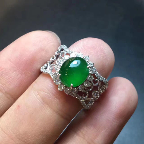 Natural Jade Ring Jadeite Ring