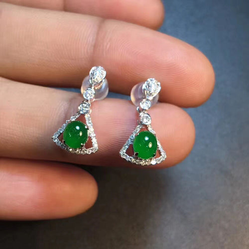 Natural Jade Earrings Jadeite Earrings