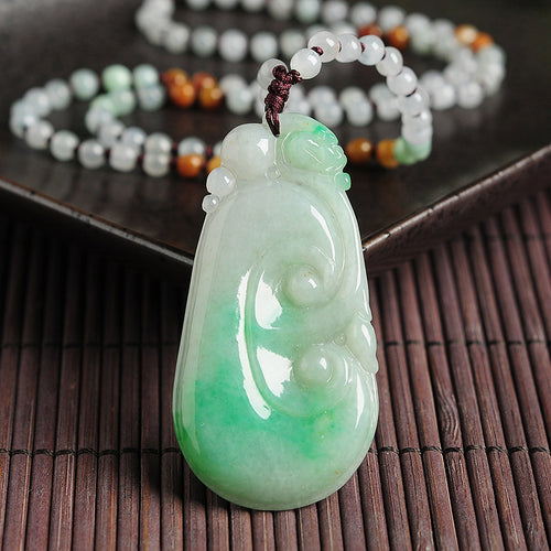 Natural Jade Pendant Jadeite Ruyi Pendant