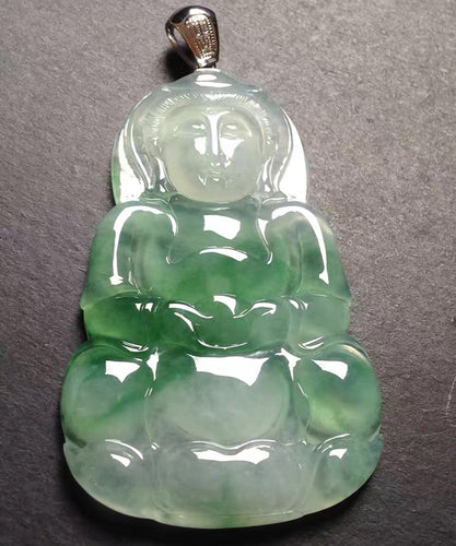 Natural Jade Pendant Jadeite Guan Yin Pendant