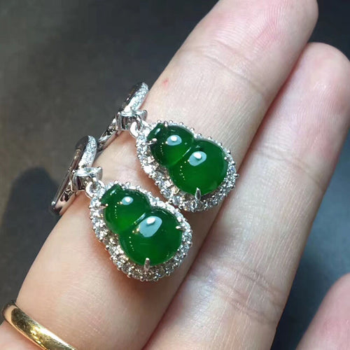 Natural Jade Earrings Jadeite Earrings