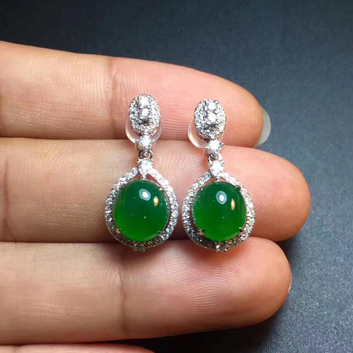 Natural Jade Earrings Jadeite Earrings