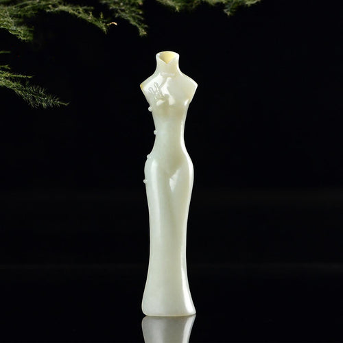 Natural jade carving nephrite collectibles Chinese Hetian jade
