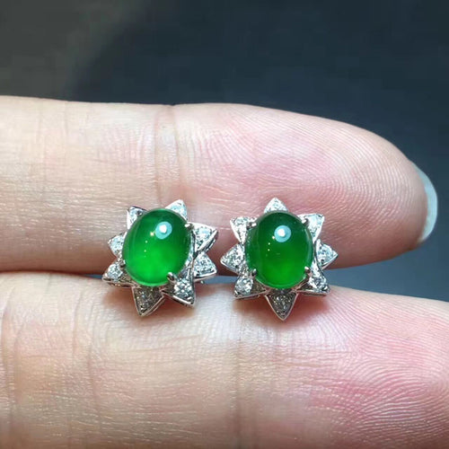 Natural Jade Earrings Jadeite Earrings