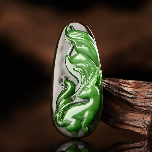 Natural jade carving nephrite collectibles Chinese Hetian jade