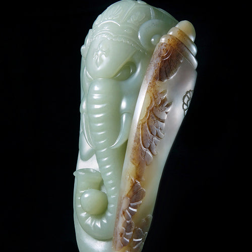 Natural jade carving nephrite collectibles Chinese Kunlun jade