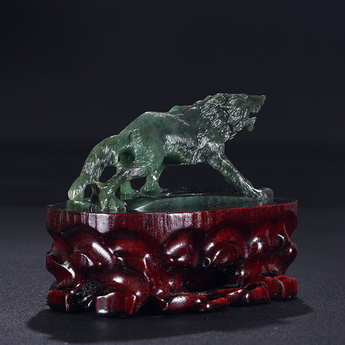 Natural jade carving nephrite collectibles Russia Siberian jade