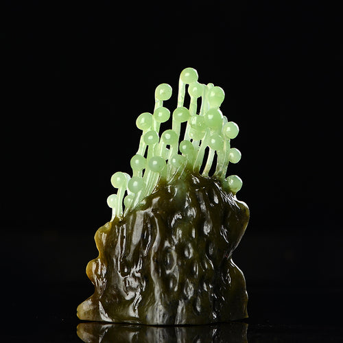 Natural jade carving nephrite collectibles Chinese Kunlun jade