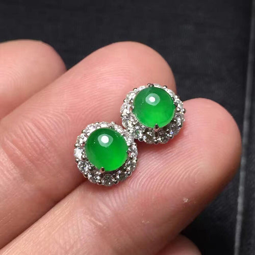 Natural Jade Earrings Jadeite Earrings