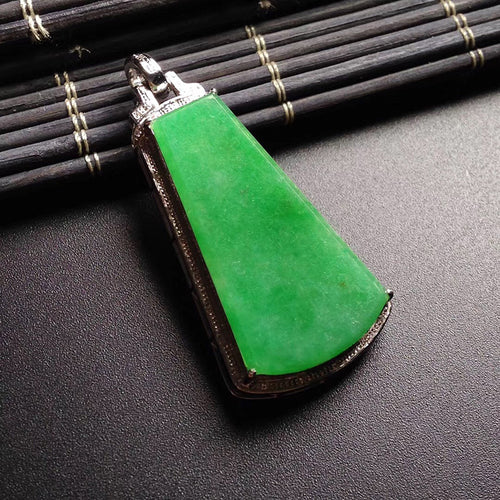 Natural Jade Pendant Jadeite Gold Pendant