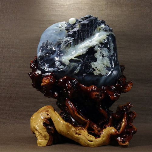 Natural jade carving Chinese Hetian nephrite collectibles