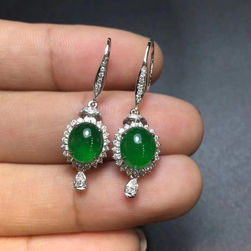 Natural Jade Earrings Jadeite Earrings