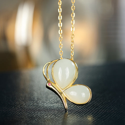 Natural Jade Pendant Nephrite Silver Pendant