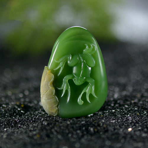 Natural jade carving nephrite collectibles Chinese Hetian jade