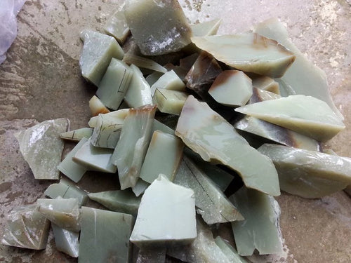 Natural jade rough nephrite raw stone Chinese Kunlun jade