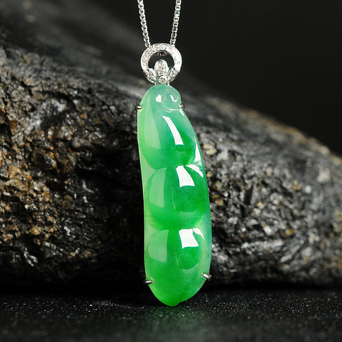 Natural jade pendant jadeite gold pendant